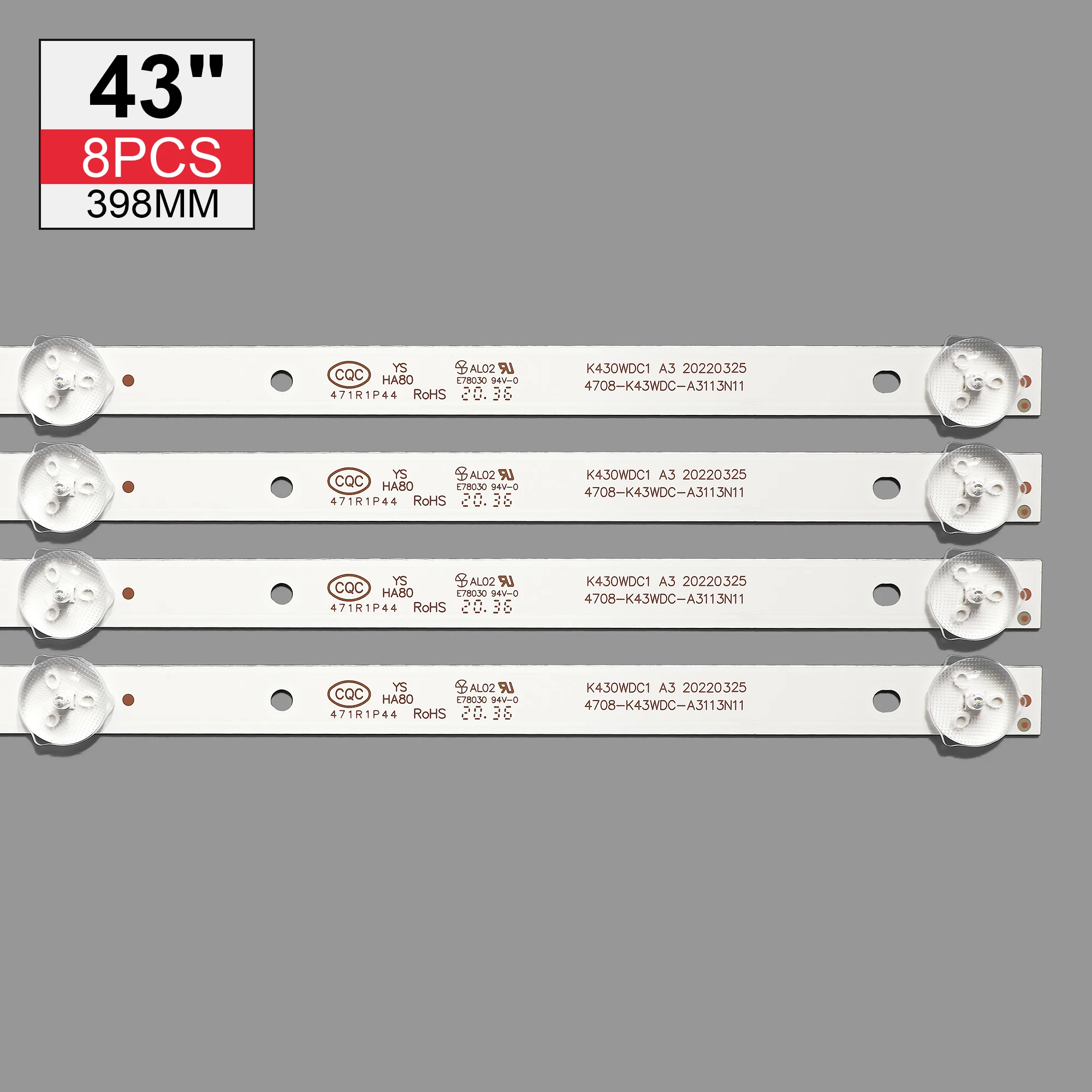 8PCS/Kit TV  ŰƮ AOC LE43M3570/60  LED Ʈ Ʈ LE43M3579 LED   4708-K43WDC-A1113N11  K430WDC1 A1
