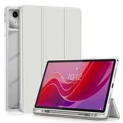 Enhanced Product Title:  
Premium Trifold Acrylic Hard Back Case with Pen Holder & Magnetic Smart Cover for Xiaoxin Pad 2024 (Light gray)