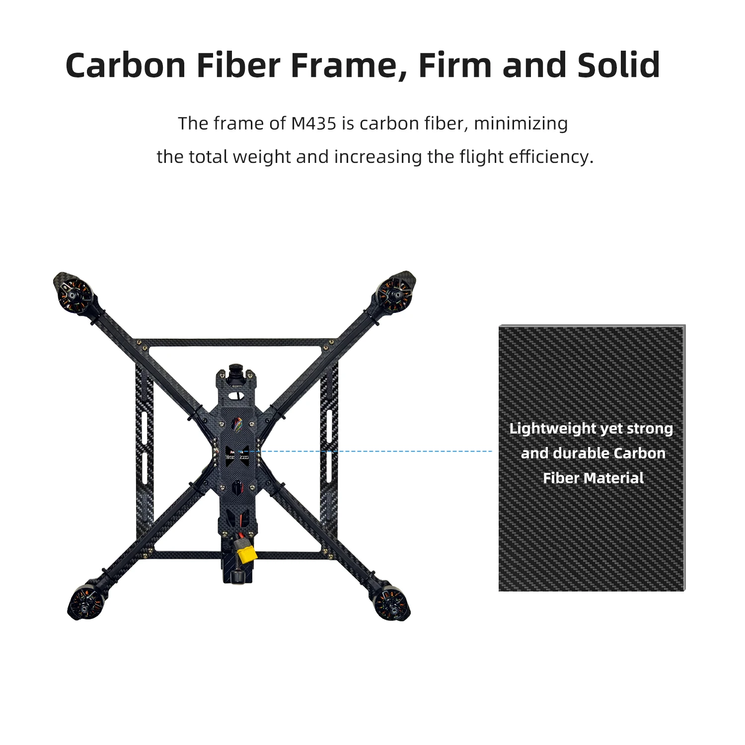 Radiolink M435 4-Rotor 3KG Payload Heavy Lift Drone 120km/h Flight Speed, Routes Planning And Autopilot, 4KM Long Range RTF 3