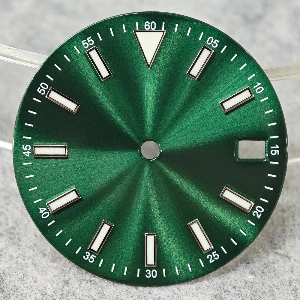 Green Luminous High-Quality Watch Dial Accessory, 28.5mm