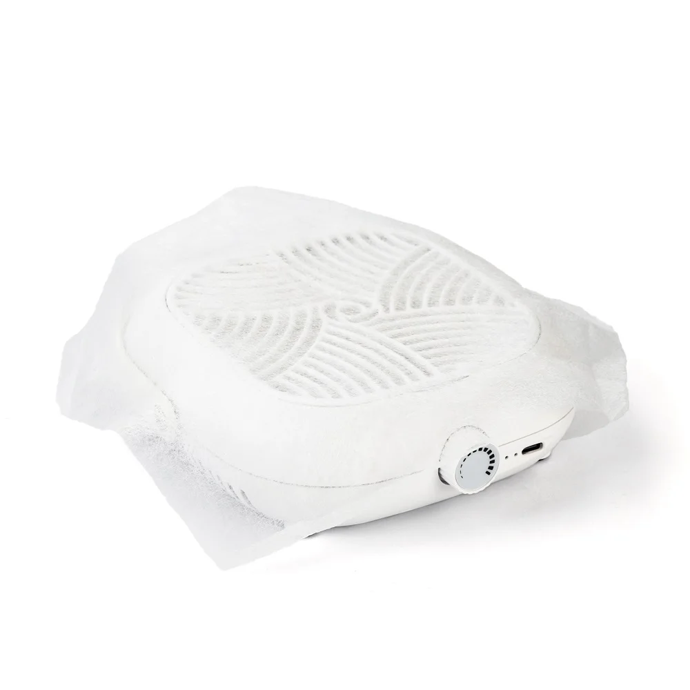 5300PRM Mini Nail Dust Collector Turbine Brushless Powerful Nail Vacuum Cleaner Fan With 100pcs Nail Filter Paper Nail Art Salon