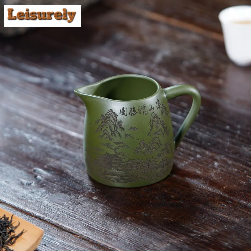 270ml Yixing Zisha Tea Pitcher Tea Divider Serving Cup Cha Hai Dispenser Household Justice Cup Fair Mug Tea Items Accessories