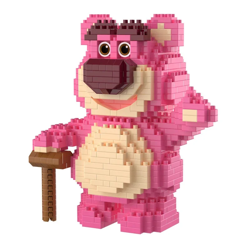 Plastic Connection Blocks Disney Toy Story Lotso Bear Strawberry