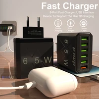 6 Ports Fast Charger Multi Ports USB Charger Quick Charge 3.0 Wall Phone Charger Adapter EU US KR Plug for iPhone Samsung Xiaomi - Image 4