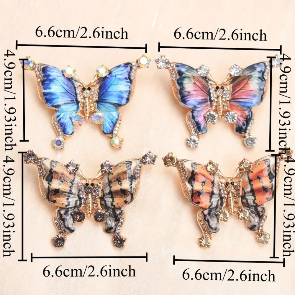 Elegant Butterfly Brooch: Unisex Jewelry Accessory