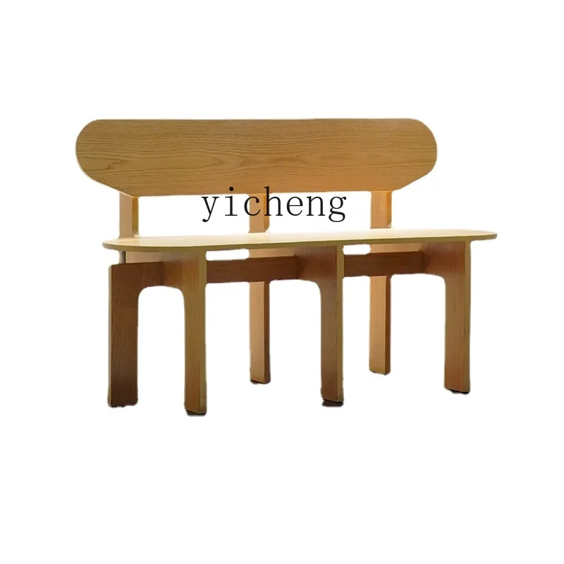 

Zc Dining Chair Modern Minimalist Dining Table and Chair Home Backrest Bench