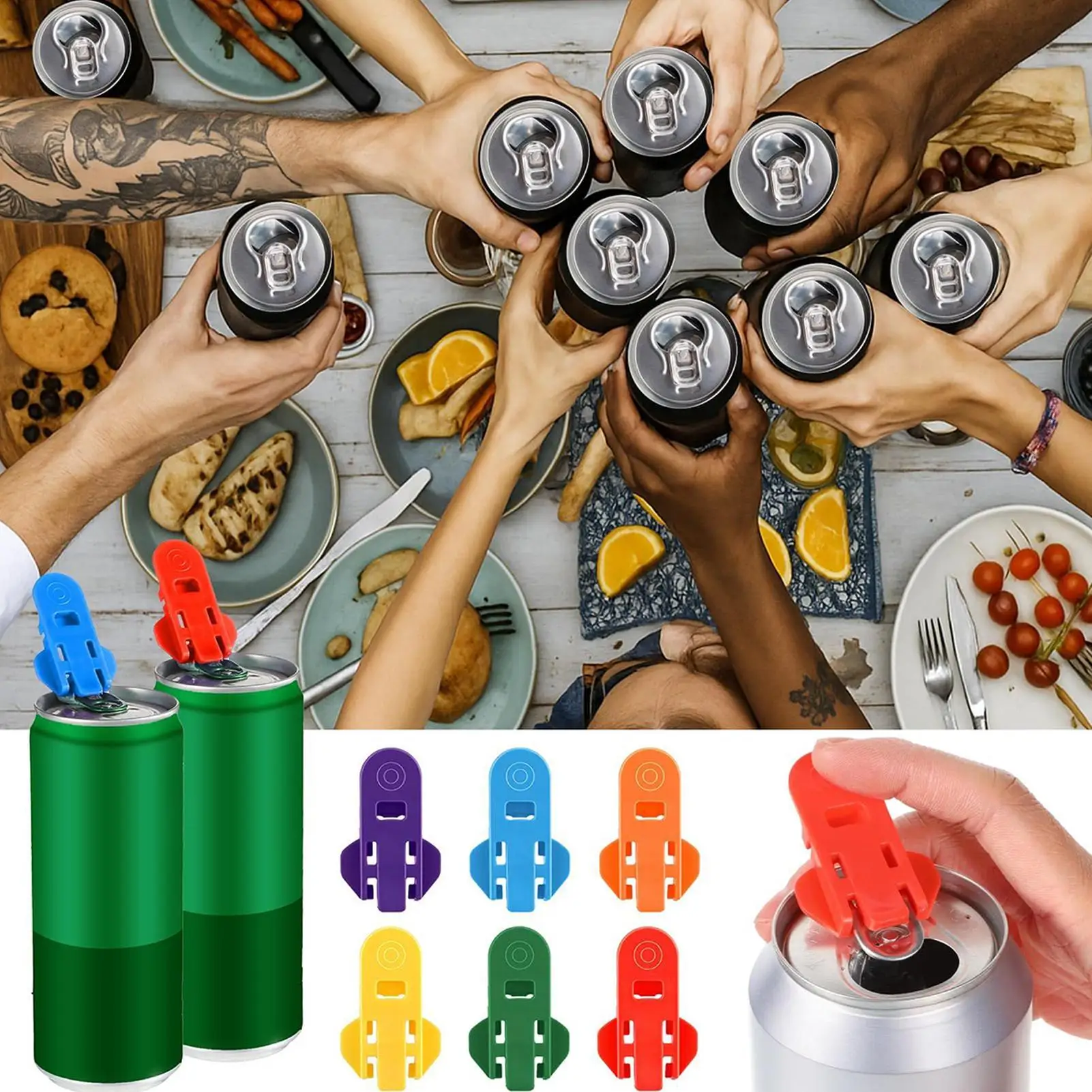 Simple Portable Bottle Opener Reusable Easy Can Opener No Harm to Hands Beverage Bottle Opener Kitchen Supplies Camping Tools