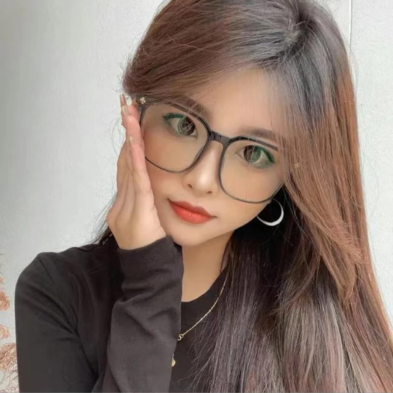 Designer Square Unisex Myopia Glasses Blue Light Blocking Eyeglasses Women Men Prescription Near Sight Glasses Diopter 0 To -6.0 2