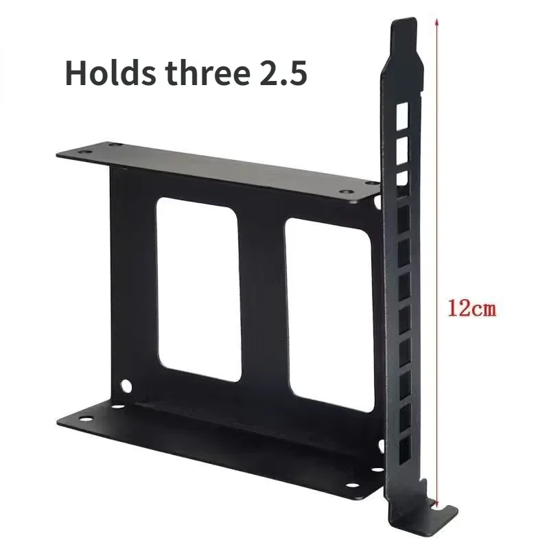Computer Host PCI Expansion Card Slot Rack Hard Disk Bracket SSD Solid State Drive Chassis Mounting