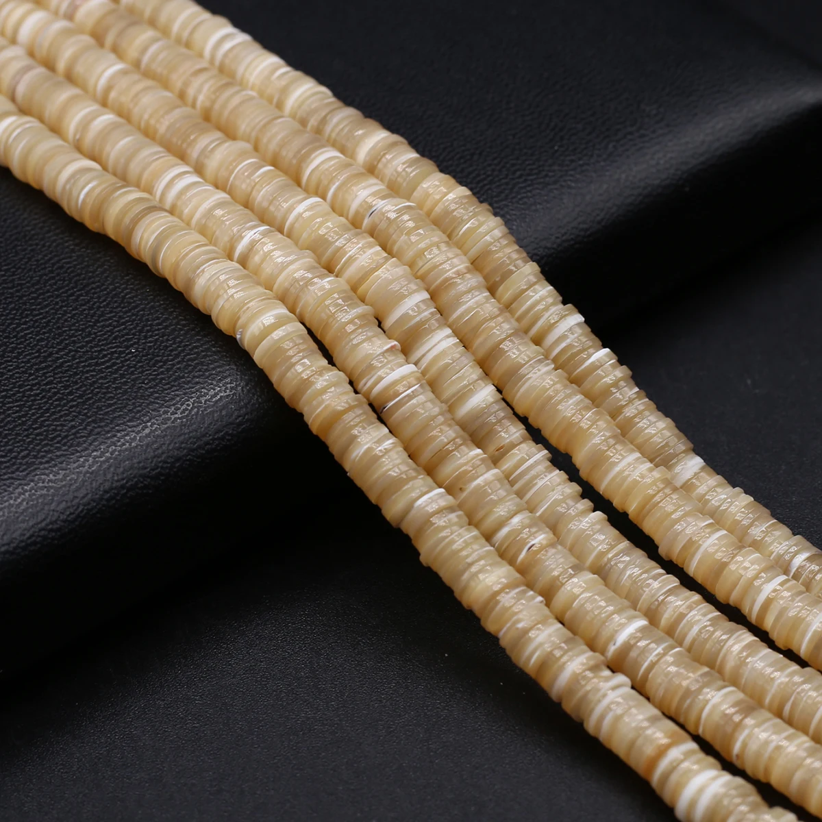 

Natural Freshwater Shell Beads Disc Spacers Shape Isolation Loose Beaded Jewelry Making Diy Necklaces Bracelets Accessories Gift