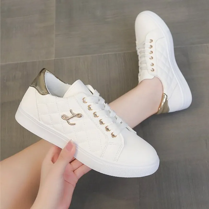 

Fashion Women Casual Sneakers Girl Student Little White Shoes Vulcanized Shoes Trend Concise Comforts Flat Shoe Zapatillas Mujer