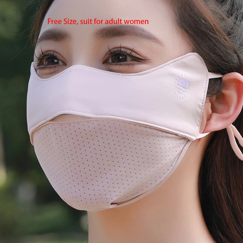 Masque Réutilisable en Tissu 4 Couleurs - Protection UV Anti-Poussière