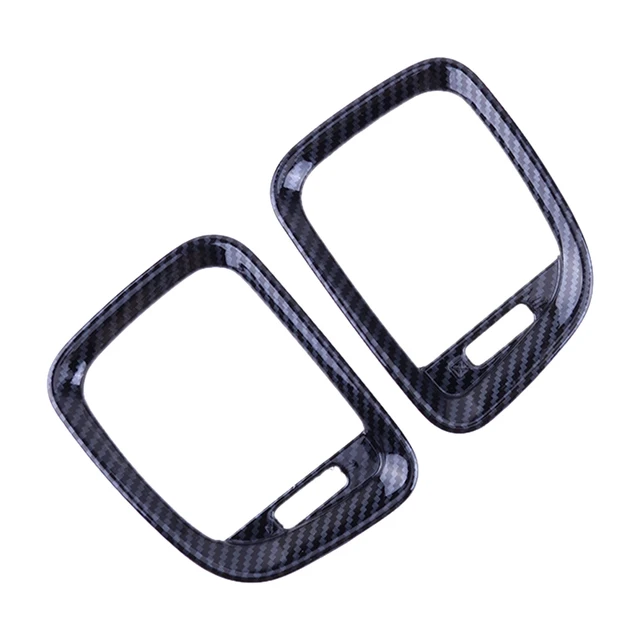 SHINEKA ABS Carbon Fiber Interior Gear Shift Panel Decoration Cover Trim Stickers For Dodge Durango 2014-2020 Car Accessories