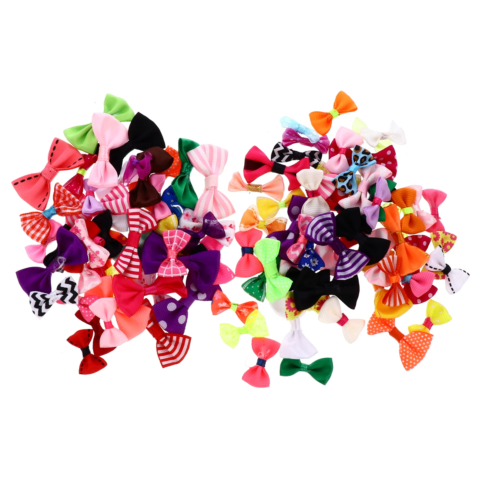 

100 Pcs Decor Bow Accessories Garland Bows for Party Decorative Manual Festival Ribbon