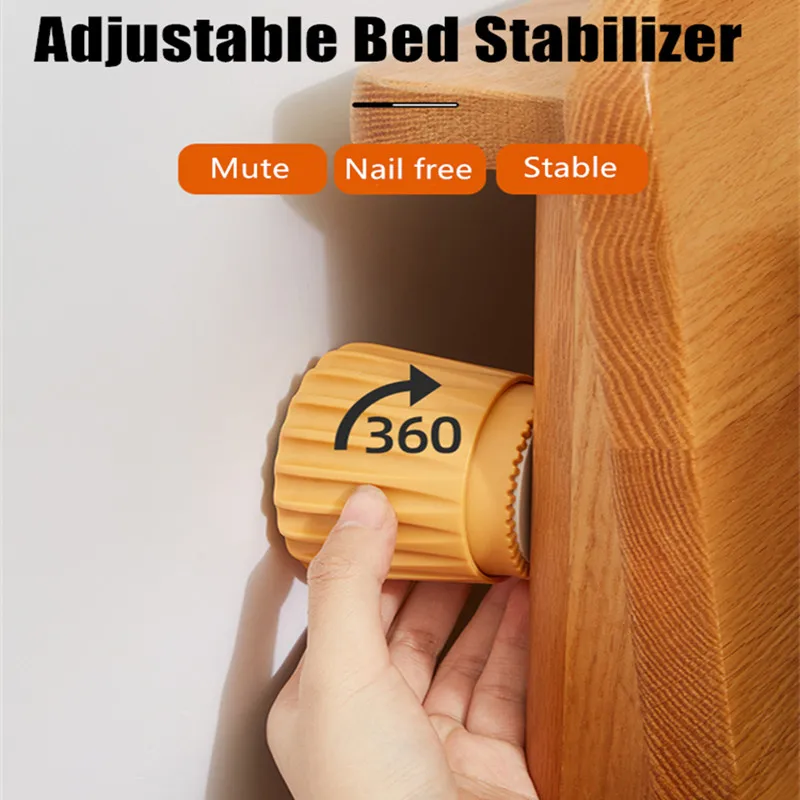 Adjustable Bed stabilizer Headboard stoppers Bed Frame Anti-Shake Tool Cabinets Sofa Fixer Furniture Leg Feet Increased Pad 2pcs bed frame hardware