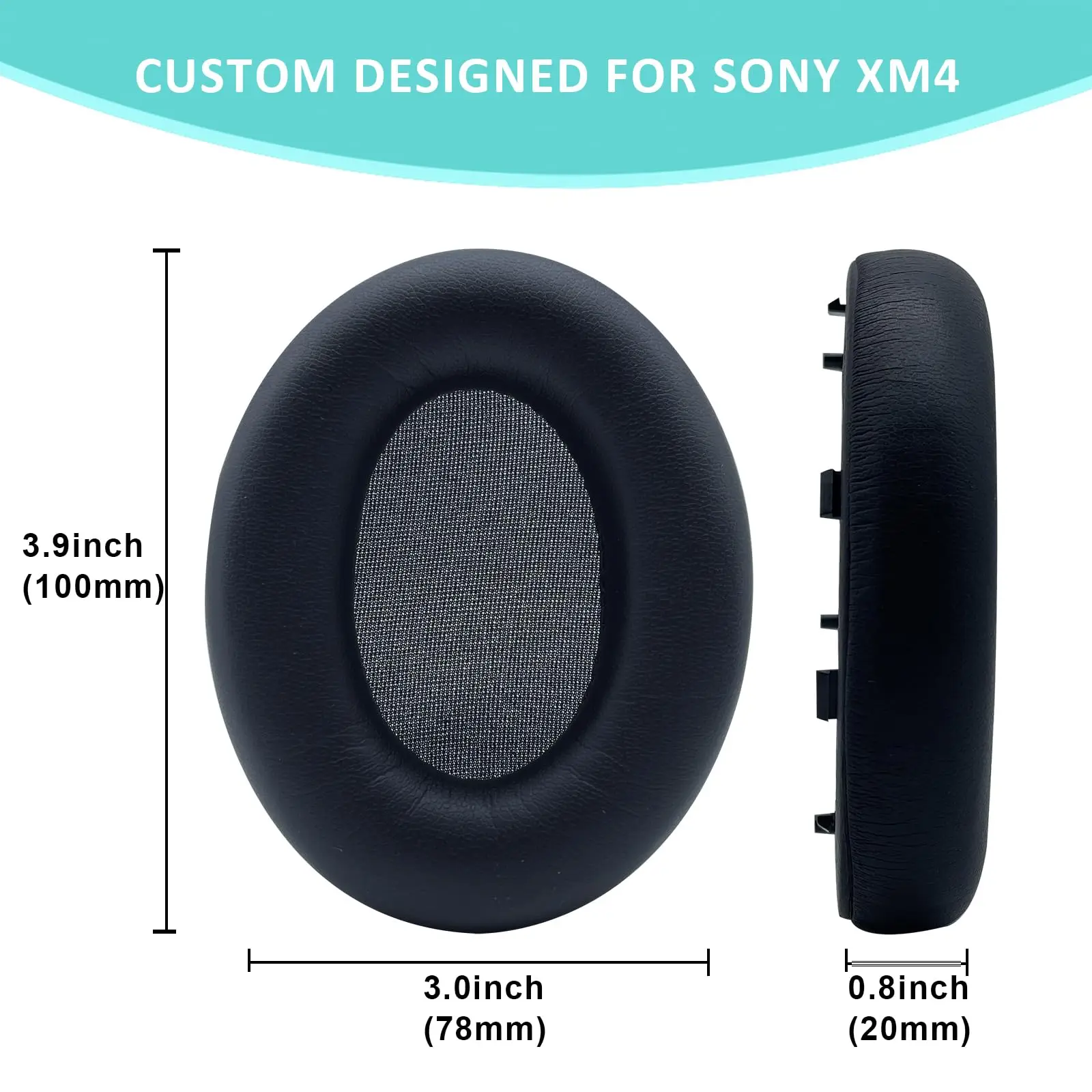 WH-1000XM4ソフトタンパク質の革交換用イヤパッド、Sony