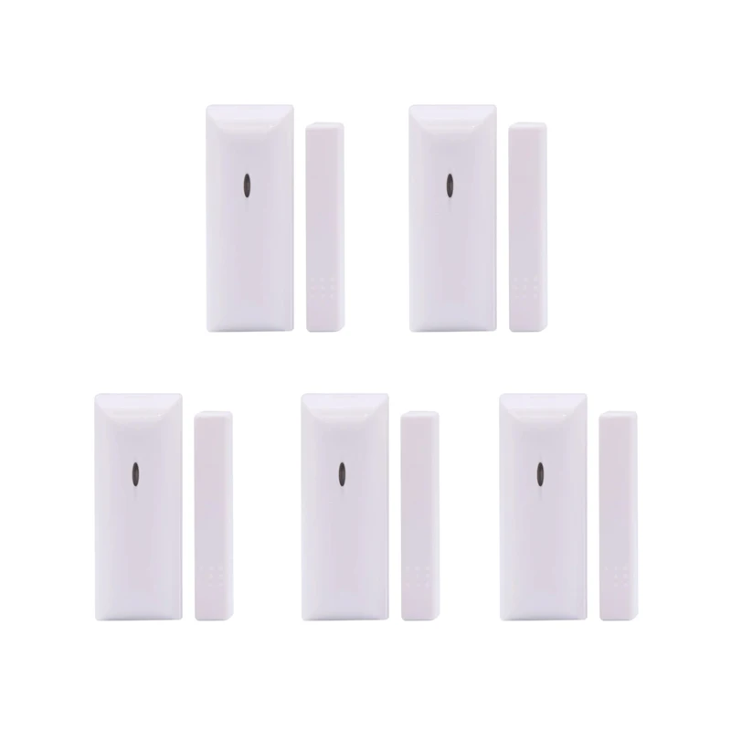 

5pcs 433MHz/868MHz Window Door Sensor Magnetic Contact Switch with Tamper Switch for Focus ST-VGT,ST-IIIB, HA-VGW Alarm Host