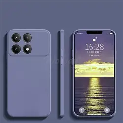 Premium Liquid Silicone Rubber Phone Case for Xiaomi Redmi K70 Series - Ultra-Slim, Durable Protection (Lavender Grey)