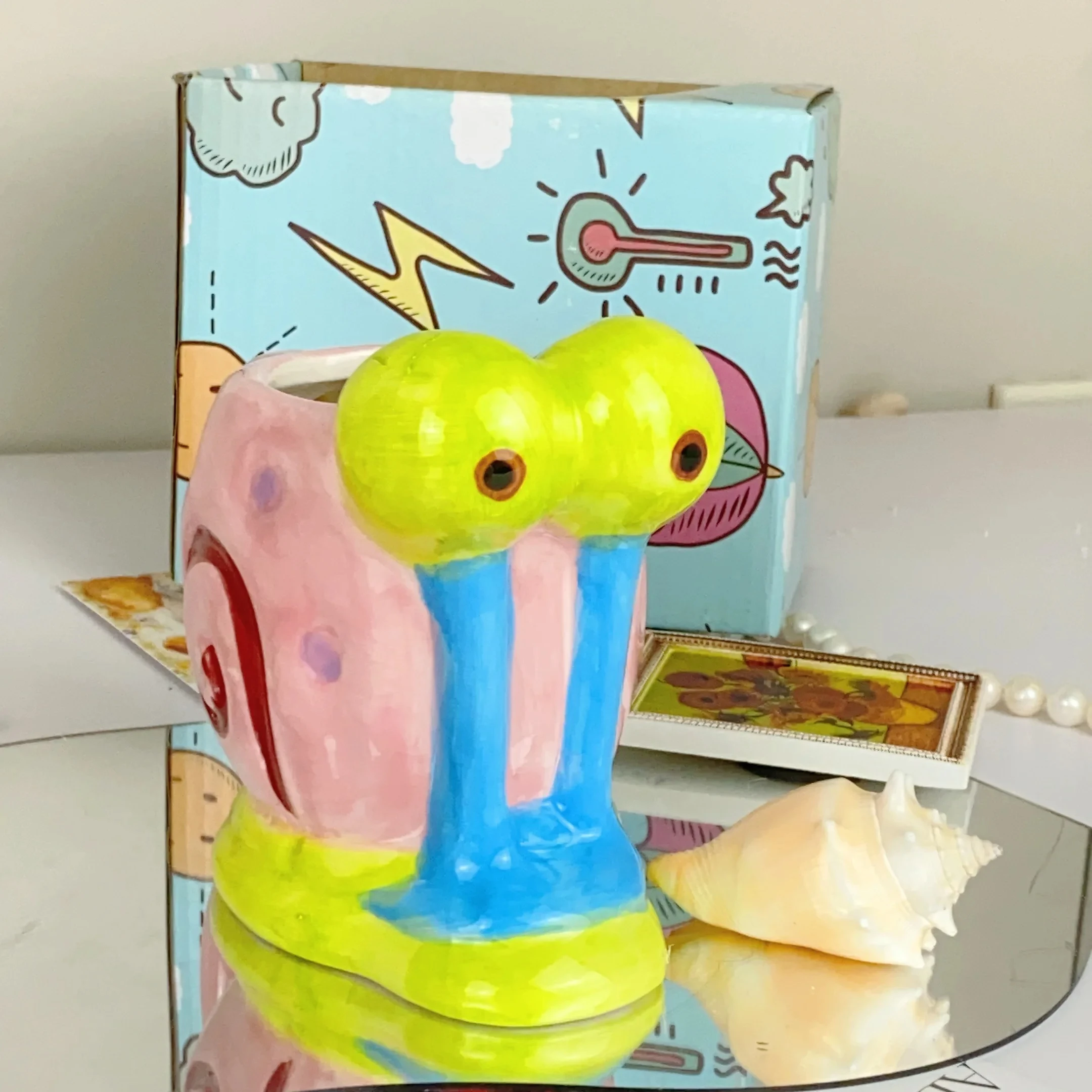 thumbnail image 1 of Taza de cerámica creativa en forma de caracol 3D para niña regalo Stranger Things, 1 of 5