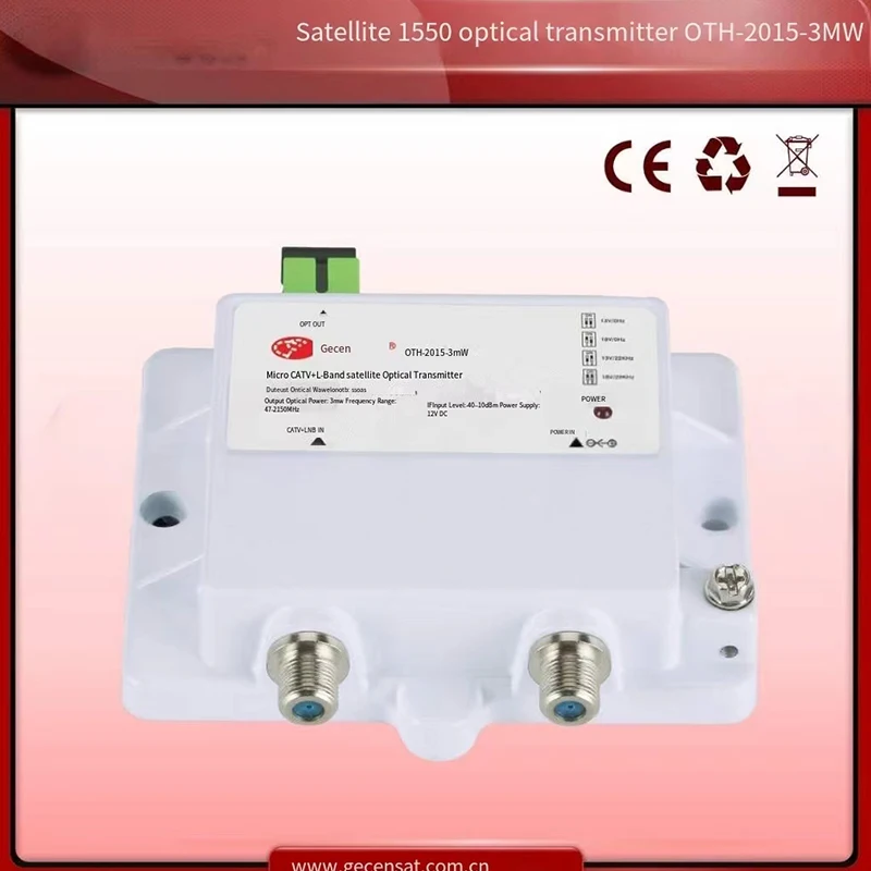 

1550nwL band satellite 47-2150 волоконно-оптический передатчик catv + sat оптический передатчик RF в волоконно-оптическое преобразование