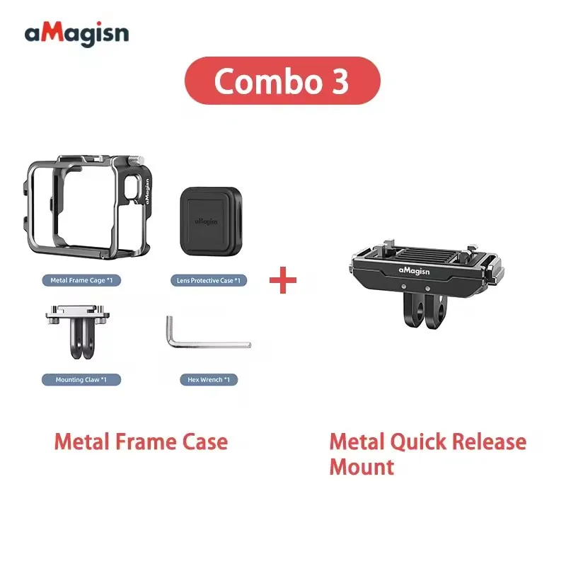 Khung Nhôm Telesin cho Gopro , Osmo Action, Insta360 Ace Pro bảo vệ camera có ngàm gắn mic đèn | Việt Nam Khung Nhôm Telesin cho Gopro , Osmo Action, Insta360 Ace Pro bảo vệ camera có ngàm gắn mic đèn | Việt Nam