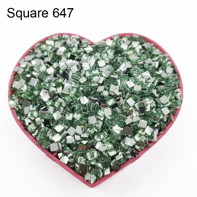 

Full Square Crystal Stone Drills For 5D DIY Diamond Painting Cross Stitch Embroidery Rhinestones Colorful Mosaic Mosaic Colored