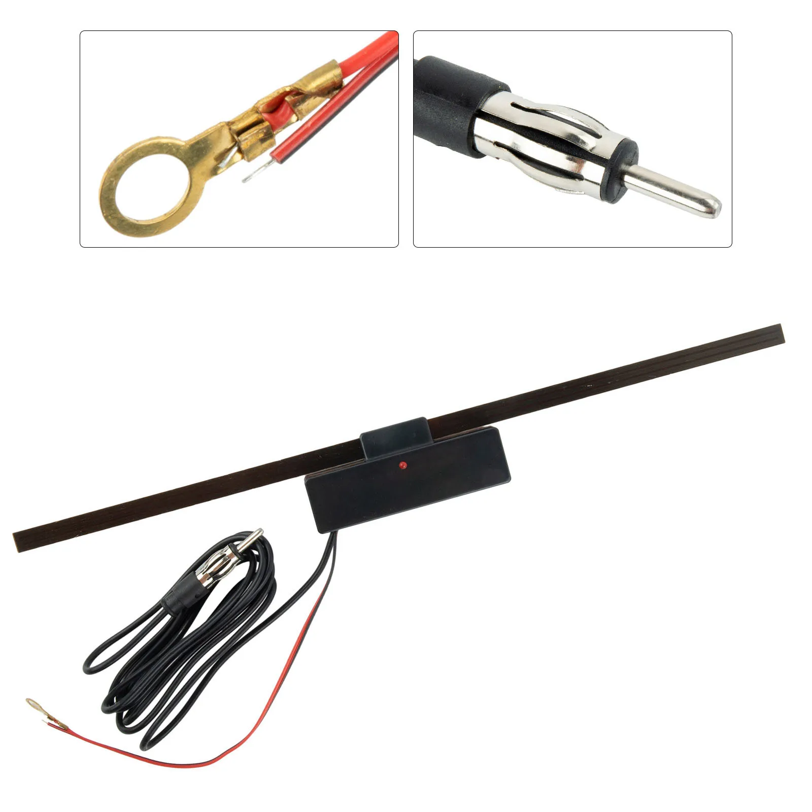 

Antenna FM Radio Antenna Mount Adhesive Amplify FM Signals FM-AM-LW-SW Motorcycle Or Boats And RV Most Vehicle Truck