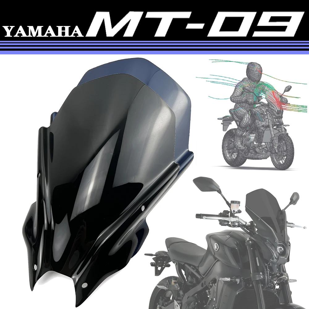 Yamaha Mt09 Windscreens Wind Deflectors Yamaha Mt09 Windshield