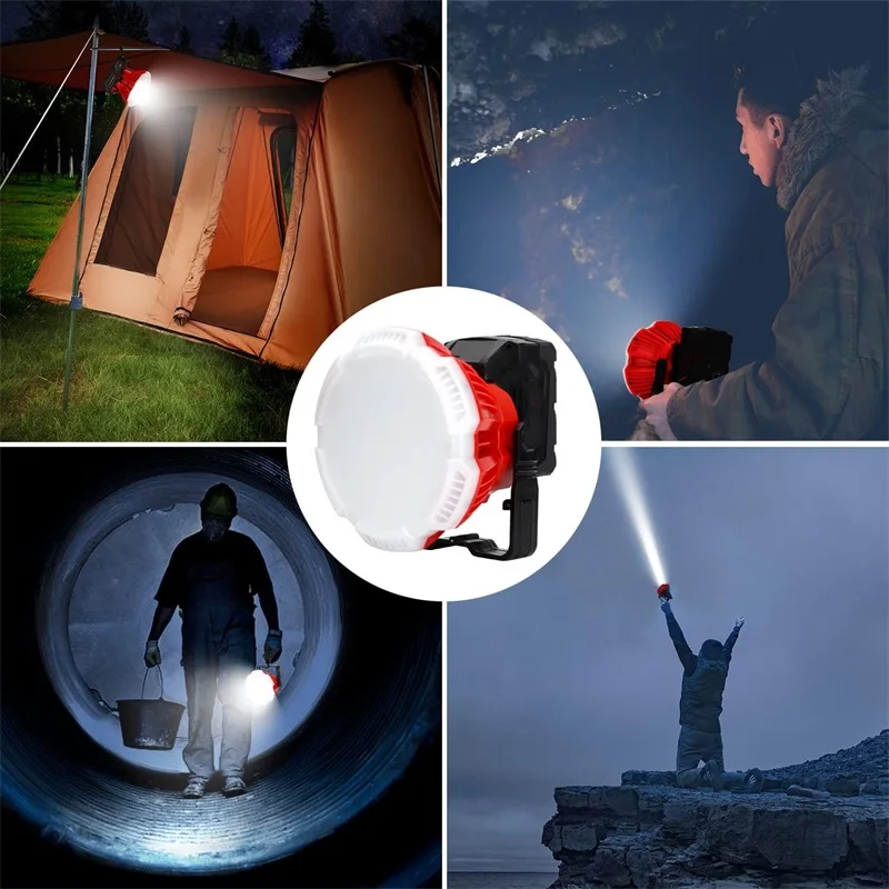 24W 2400LM Portable LED Work Light with Hook For Makita/Bosch/Dewalt/Milwaukee/B
