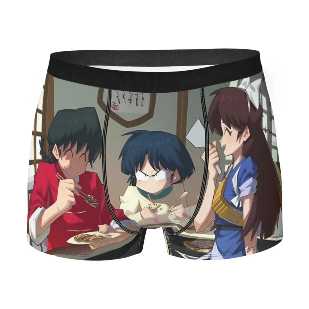 

Трусы Ranma 12 дюймов Аниме Eat, дышащие трусы, мужское нижнее белье, вентилируемые шорты, боксеры, трусы