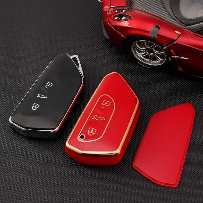 TPU Car Remote Case Key Cover for Skoda Octavia A8 MK8 MK4 2020 2021 for Seat Leon Fr Mk4 Cupra Formentor for VW Golf 8 ID-4