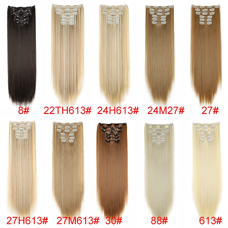 Synthetic Clip in Hair Extensions 2