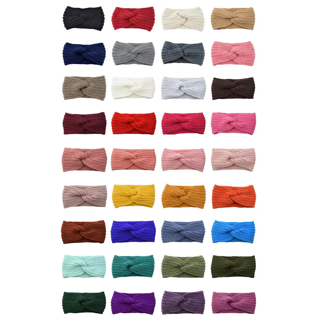 

Winter Headband Head Protector Ear Warmers Simple Style for Women