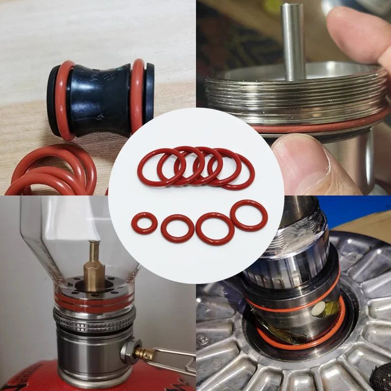 Silicone O Ring CS 1/1.5/2.0/2.4/3.1mm Sealing Washer VMQ O-ring Plumbing Gasket Oil Resistant Temperature Car Oring