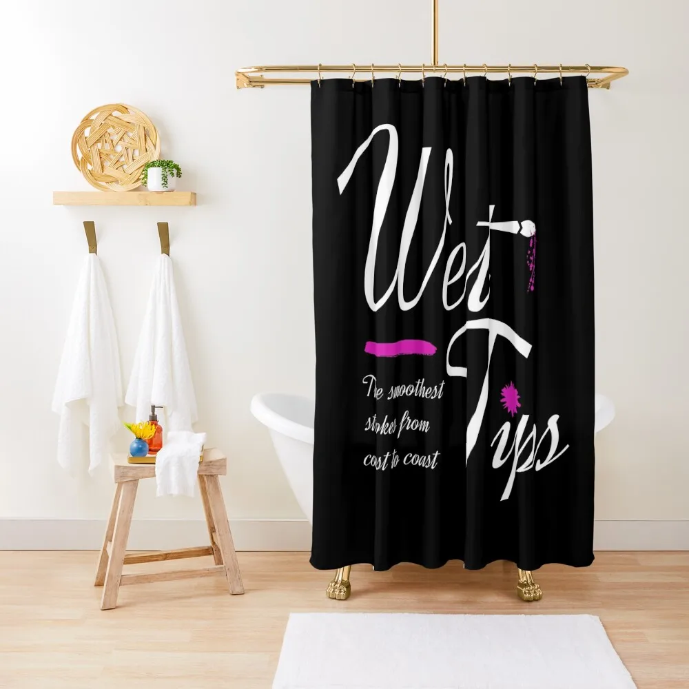 

Wet-Tips (Transparent) Shower Curtain Waterproof Bath And Anti-Mold Curtain