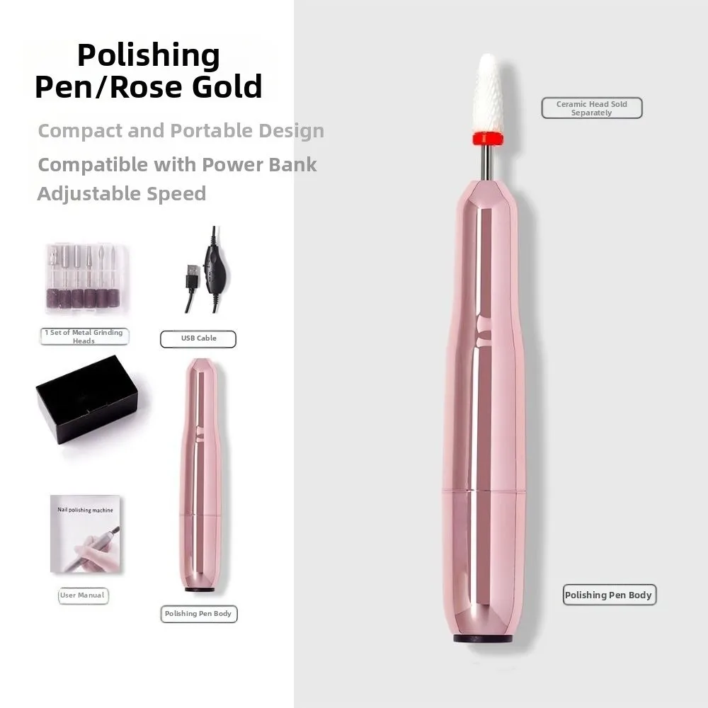 High-Speed Electric Nail Drill Machine Portable with Drill Bits Manicure Mill Equipment Dead Skin Removal Professional