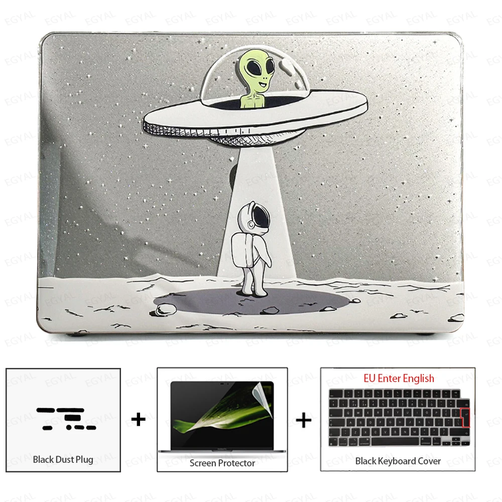 Sleek Laptop Case with Dust Plug, Screen Protector & Keyboard Cover