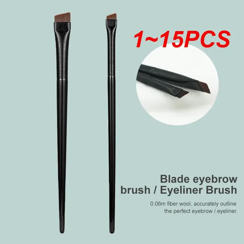 1~15PCS Makeup Brushes Set Eyebrow Eyeliner Brush Small Angled Blade Liner Brow Contour Brush Beauty Cosmetics Eyeliner Tool