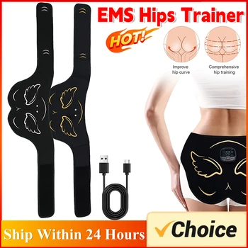 Electric EMS Hip Trainer Buttock Muscle Stimulator With Remote Control 10 Modes Butt Lifting Machine Fitness Massager Slimming