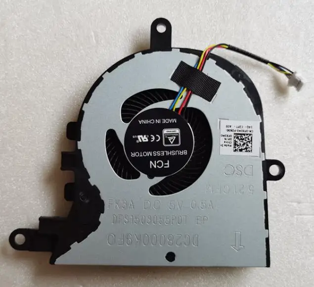 Ventilador de Refrigeração da Cpu para Dell Inspiron 173780 3793 5770 Vostro 3580 3590 3591 3593 Series 0fx0m0 Dc28000k9d0 Dfs1503055p0t Fk3a Novo