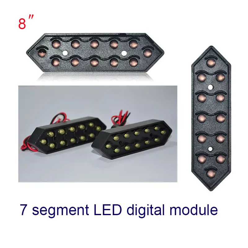 Hot Sale 8 inch Waterproof 7segment Digital Led Module For Price/Time/Temperature/Score Sign