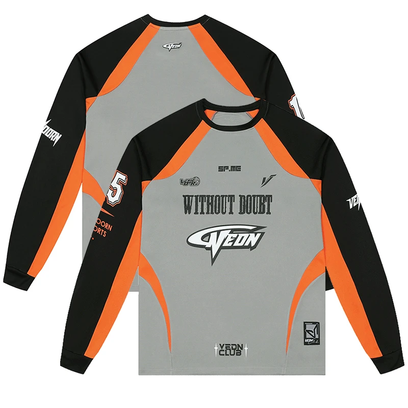 Basketball Jersey Long Sleeve Crew Neck T Shirt Quick Drying Breathable for Men Outdoor Gym