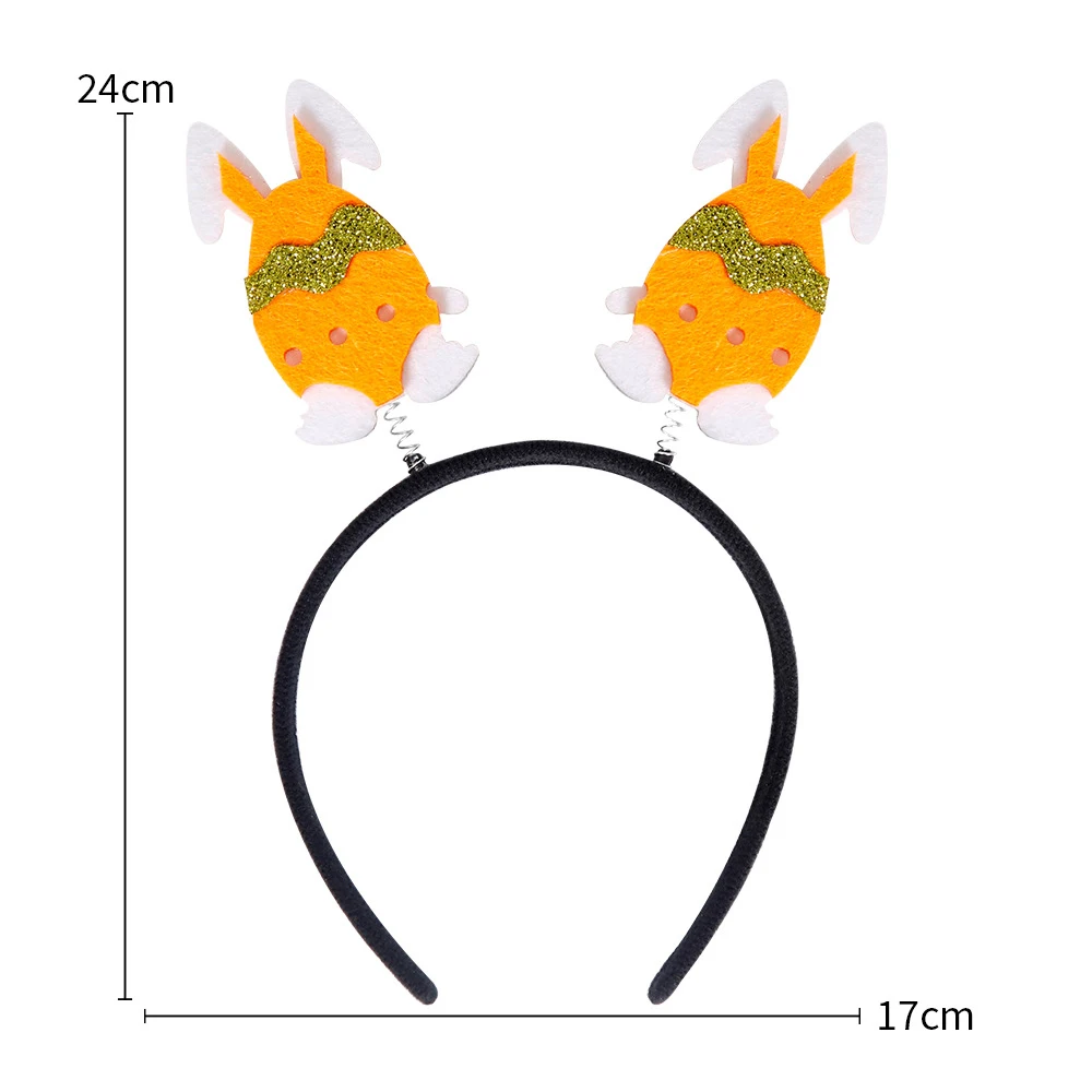 Oster-Haarreif mit Hase, Karotte, Ostereiern und Küken für Fröhliche Oster-Party-Dekoration, Geschenke, Kostüm-Requisiten und Accessoires – Detail 2