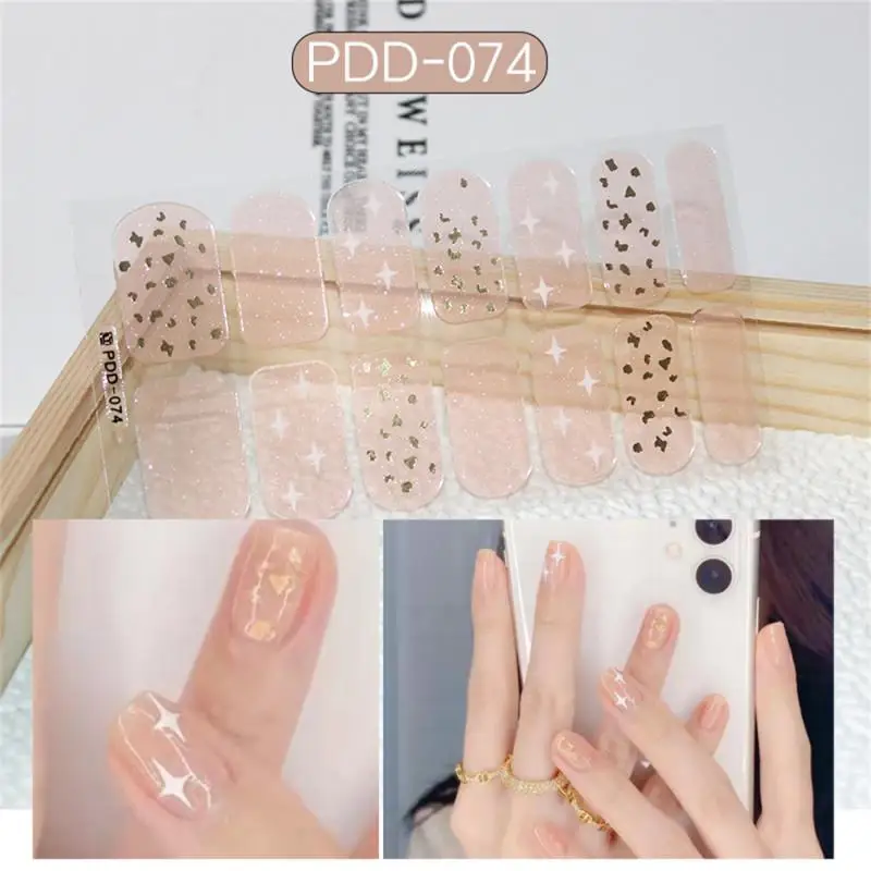 Nail Stickers Nail Art Tools Nail Decals 14 Small Self-adhesive Nail Stickers Can Be Torn Off And Removed Nail Stickers Polish Film