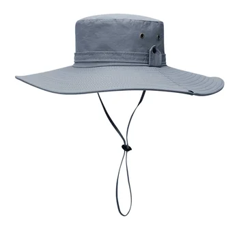 Sun Hat Wide Brim UV Protection Foldable Bucket Hat for Fishing Hiking Camping 12CM Brim 2