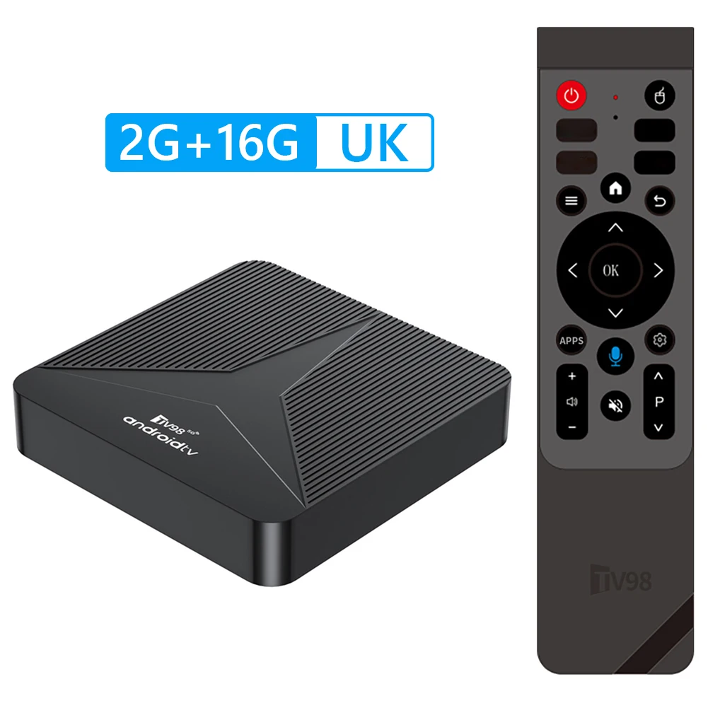New TV98 ATV RK3518 Android 14 TV Box Wifi6 BT5.0 Media Player 4K Set Top Box Media Player Android Box Voice Remote Android Box