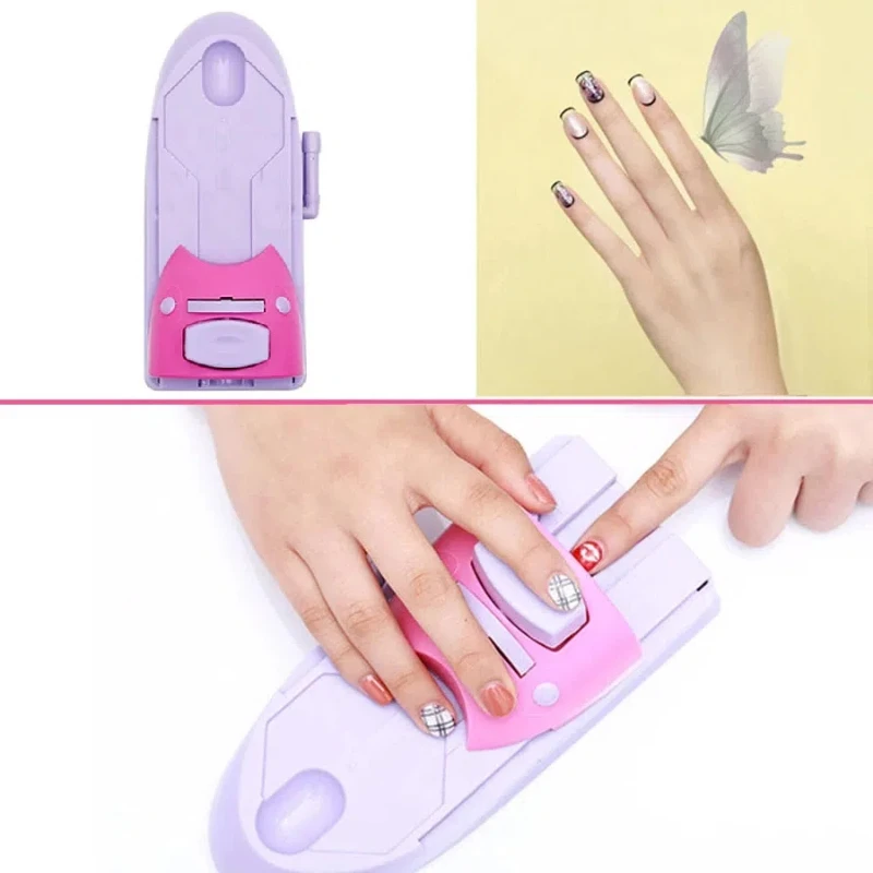 새로운 네일 아트 인쇄 기계 수제 매니큐어 그림 기계 세트 DIY 수동 네일 아트 그림 기계