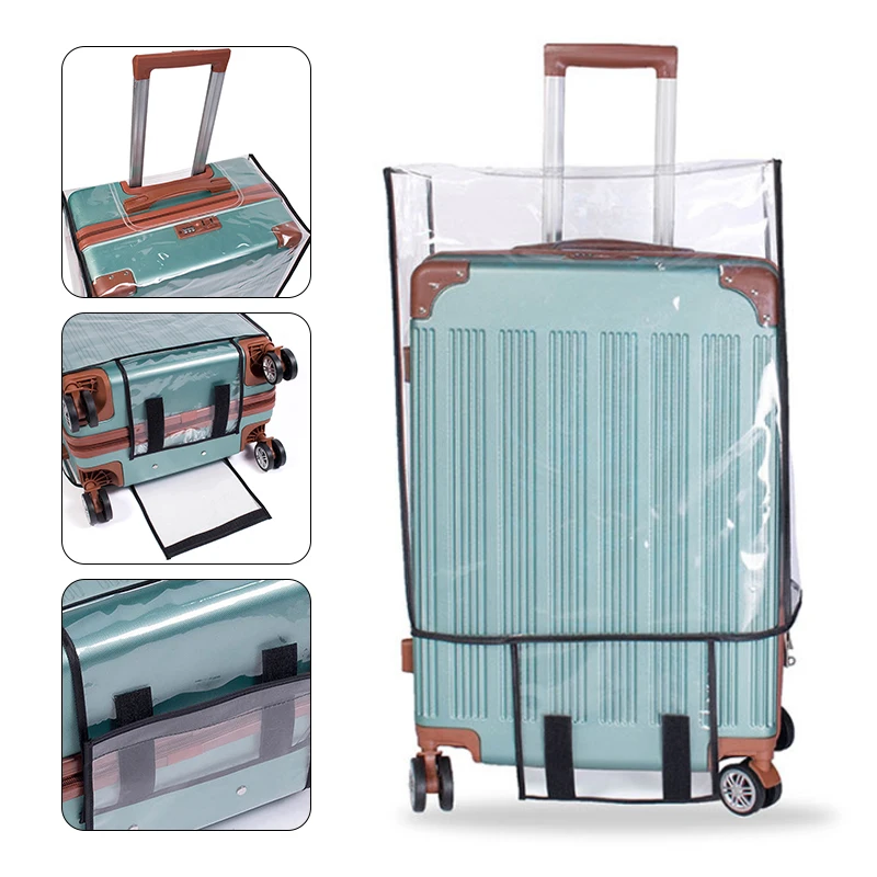 PVCTransparentLuggageCoverWaterproofLuggageStorageCoversTravel