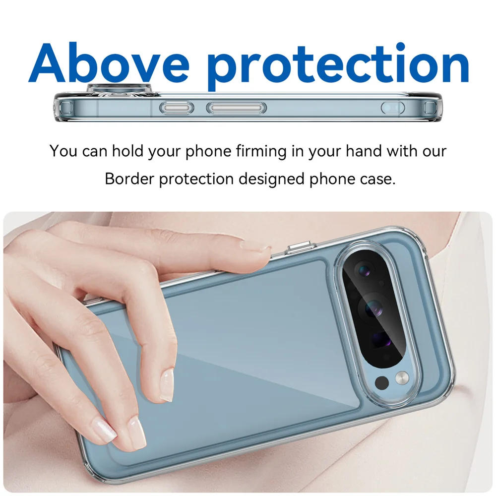 Vibrant Clear Acrylic Shockproof Case - Slim & Durable Design