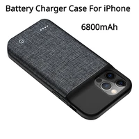 Battery Charger Case For iPhone 11 12 Pro Max 12 Mini Charging Case For iPhone X XR Xs Max 6800mAh external Portable Power Bank